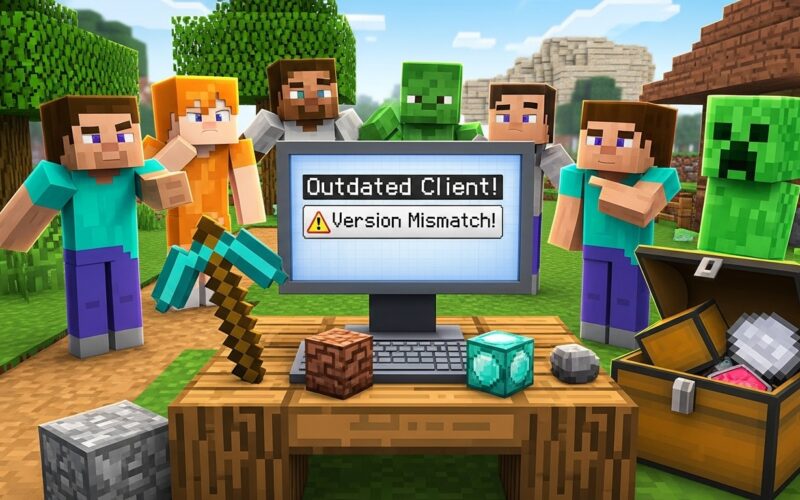 Minecraft Server 'Outdated Client': Version Mismatch